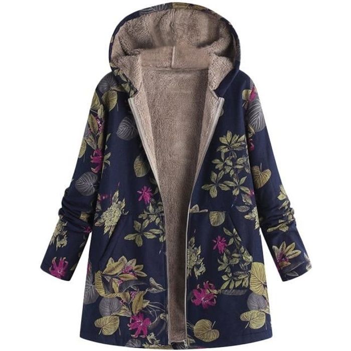 Manteau JAYCOSIN femme veste manteau femmes hiver chaud peluche
