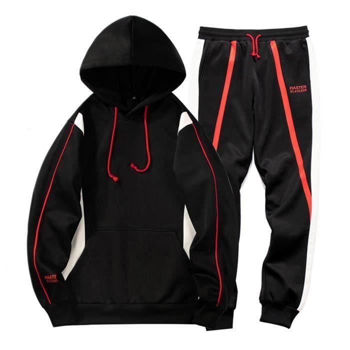 Ensemble survetement capuche homme deals