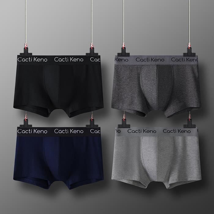 FUNMOON Cale on Boxer Hommes Taille Moyenne Coton Respirant Grande