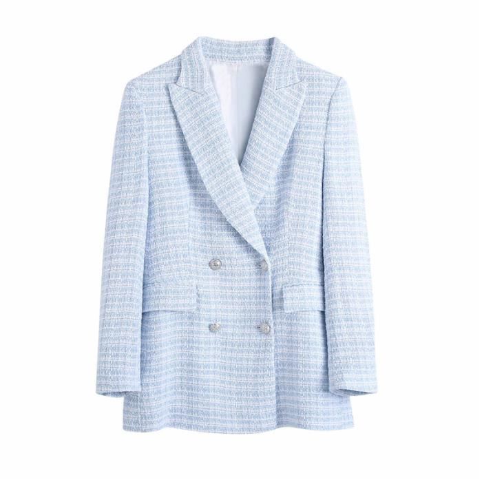 Manteau Femme élégant à Revers - Coupe Slim, 3 Boutons, Manches Longues - Cardigan Décontracté Pour Printemps/automne