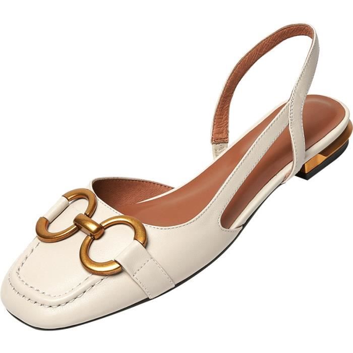 Sandales à talons carrés pour femmes - VITATA - Chaussures de bureau