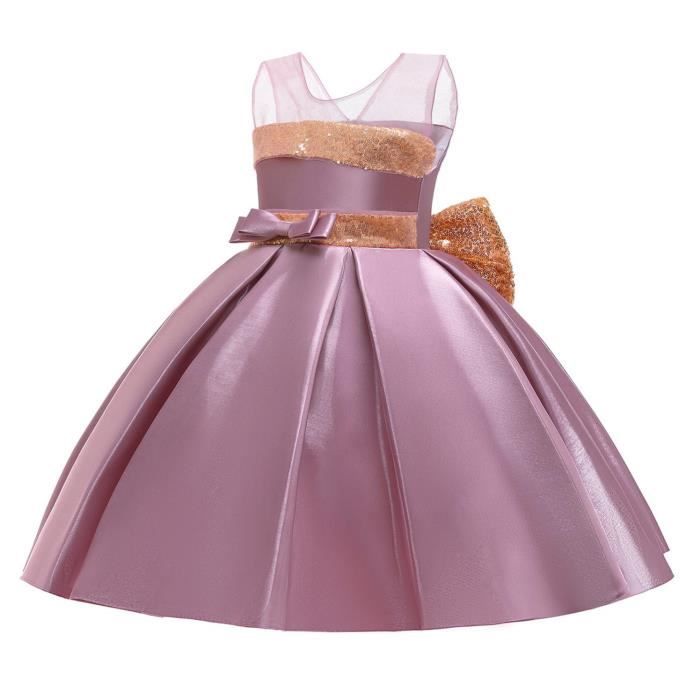Robe Enfant Fille Rare Editions - Taille 12 Mois - Rose Sans Manches - 100% Polyester - Occasion Très Bon État