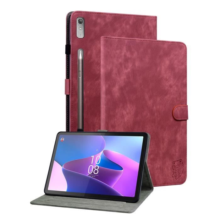 Étui pour Lenovo Tab P12 12.7, Coque avec Support et Fente Carte Housse  Tablette,petit tigre rouge HDH - Cdiscount Informatique