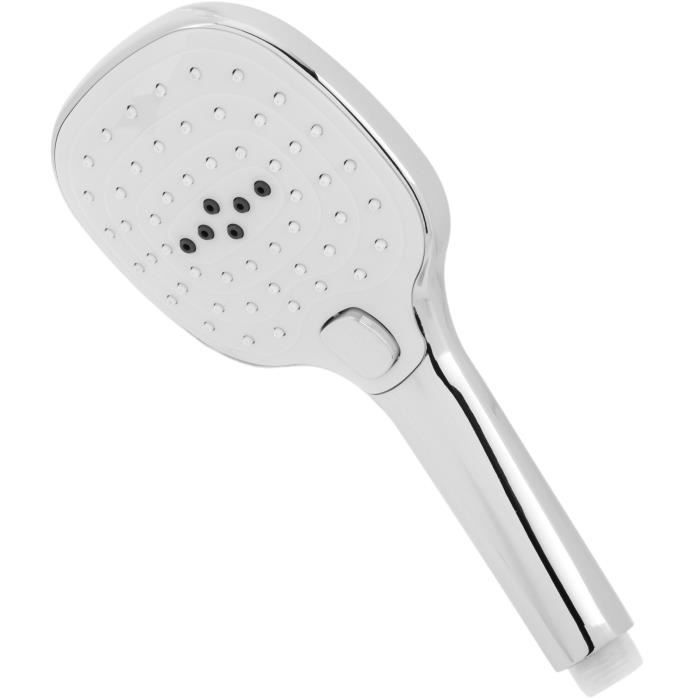 Pommeau de douche carré au fini chrome main image 1