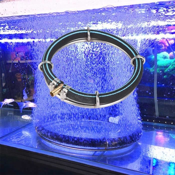 Comparer les prix de Anneau diffuseur à bulles d' rond pour aquarium et étang de poissons (Anneau unique Dia 15cm)
