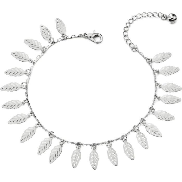Lot 3 Bracelets De Cheville Femme Réglables – Doré