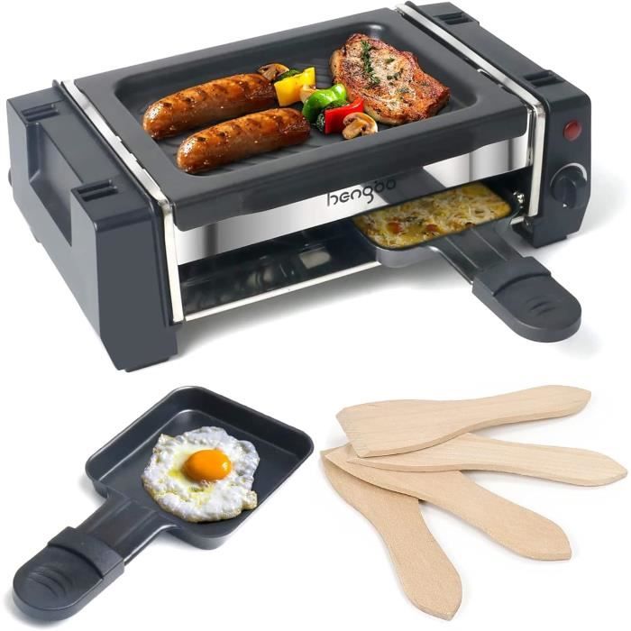 Mini Appareil à Raclette Bestron – 2 Poêlons, Pour 1 à 2 Personnes, Neuf