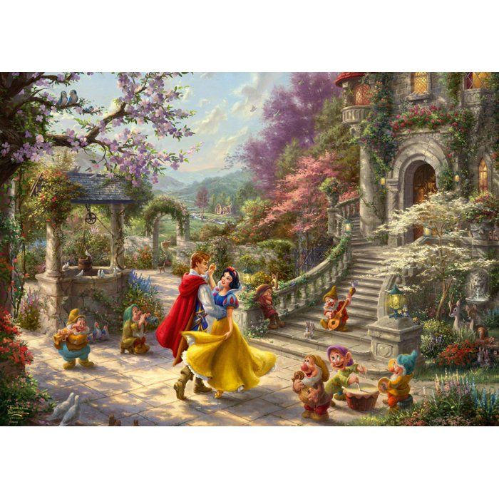 Puzzle 1000 pièces - SCHMIDT SPIELE - Thomas Kinkade Studios - Disney - Blanche-Neige – Danse avec le prince - 1000 pcs
