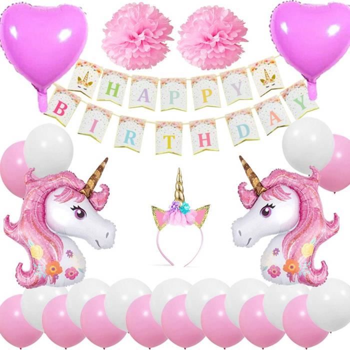 Cebelle Decorations Fete Anniversaire Licorne Faveurs Bandeau