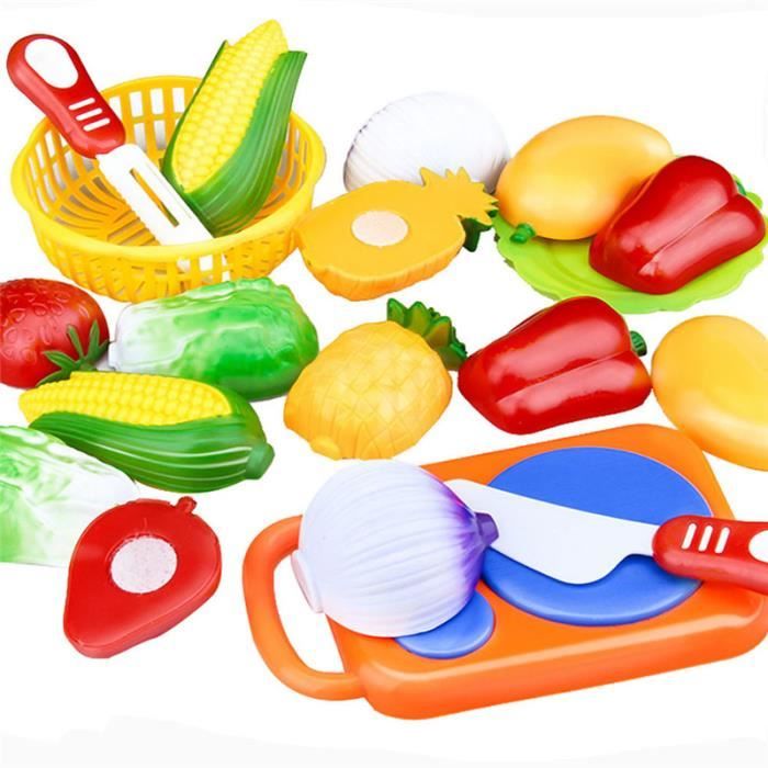 23Pcs Légumes fruits Jouet de coupe Jouet de cuisine pour bébé - Couleur  Aléatoire