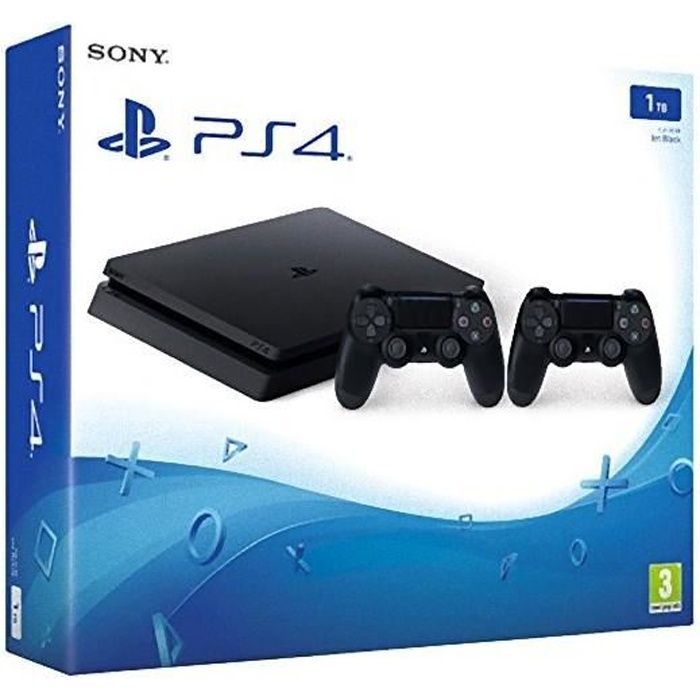 Acheter Console PlayStation 4 Slim 1To Noir Bundle avec 2 manettes sans fil DualShock 4 V.2 Reconditionné - 241,91 € Console PlayStation 4 Slim 1To Noir Bundle avec 2 manettes sans fil DualShock 4 V.2 Reconditionné - Sony reconditionné disponible sur Cdiscount Seconde Vie