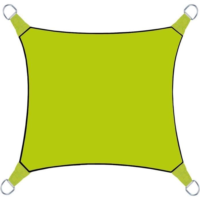 Voile D'ombrage Perel 4x3m - Protection UV Et Imperméable, 160g/m² Polyester Bleu Ciel
