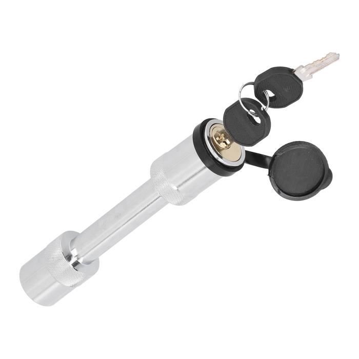 Verrou D'attelage De Remorque - Très Résistant 18 Cm - Broche Récepteur De Verrouillage D Avec 2 Cles Chrome 91648910
