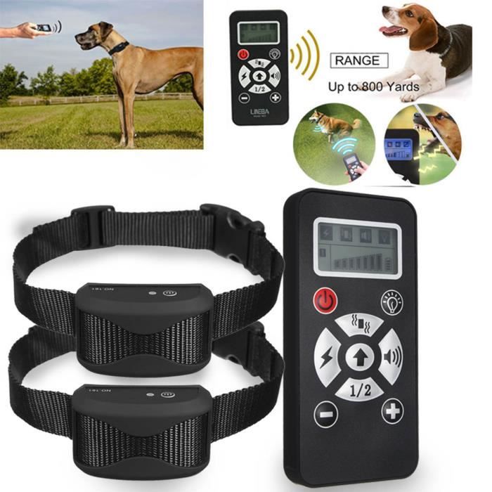 Meilleurs prix pour TEMPSA LCD Ecran Collier Electrique Anti Aboiement Dressage Etanche Pour 2 Chiens 600M