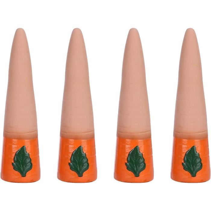 Lot De 4 Piquets D'arrosage En Terre Cuite - Arrosage Automatique Pour Plantes D'intérieur Et D'extérieur, Forme Animale Décorative - 5