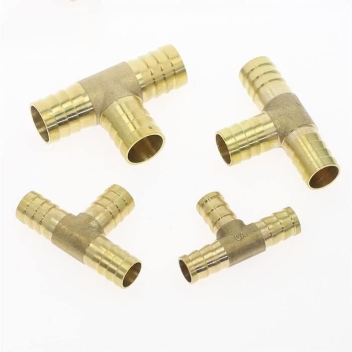 Raccord T Double Sortie Gaz M20x150 Laiton Doré - Pour Relier 2 Appareils (plancha, BBQ) à 1 Bouteille