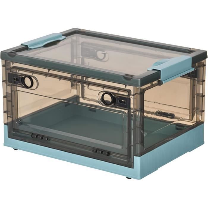 Boîtes De Rangement Pliables Ergocar – Avec Couvercle Et Roulettes, Empilables, Pour Placard Ou Bureau Armoire Pliable De Rangement