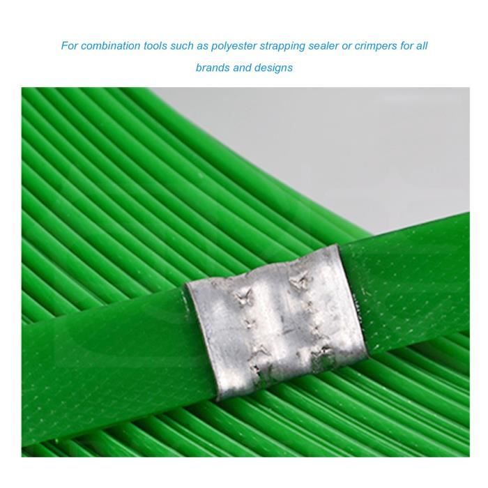 Boucles De Cerclage Métal - 200 Pièces Acier Galvanisé