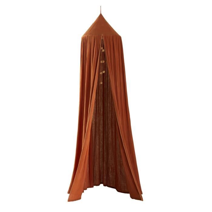 VERTBAUDET Ciel de lit en gaze de coton WILD SAHARA terracotta TU