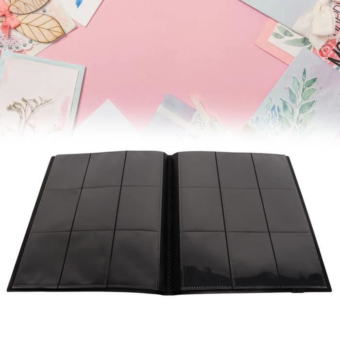 Qqmora Classeur de cartes Classeur à cartes Album 9 pochettes 20 Pages