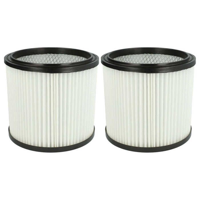 vhbw 2x filtre plissé compatible avec Einhell SM 20 SM 21 SM 31 SM 30 Universal 18-50l aspirateur - blanc