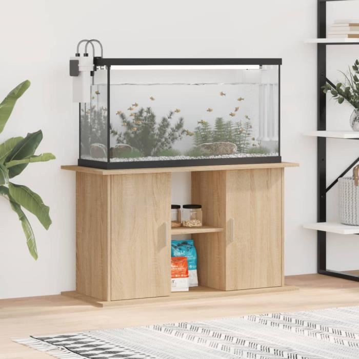 VIDAXL Support pour aquarium Chêne sonoma - vue 4