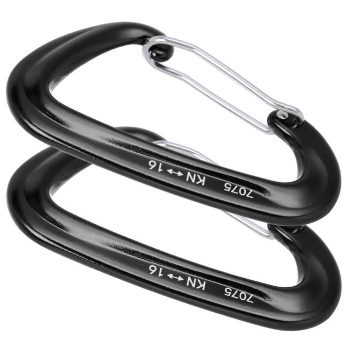 VINGVO Mousqueton D'escalade 2pcs Boucle Suspendue De Hamac Multifonction Extérieure Crochet De