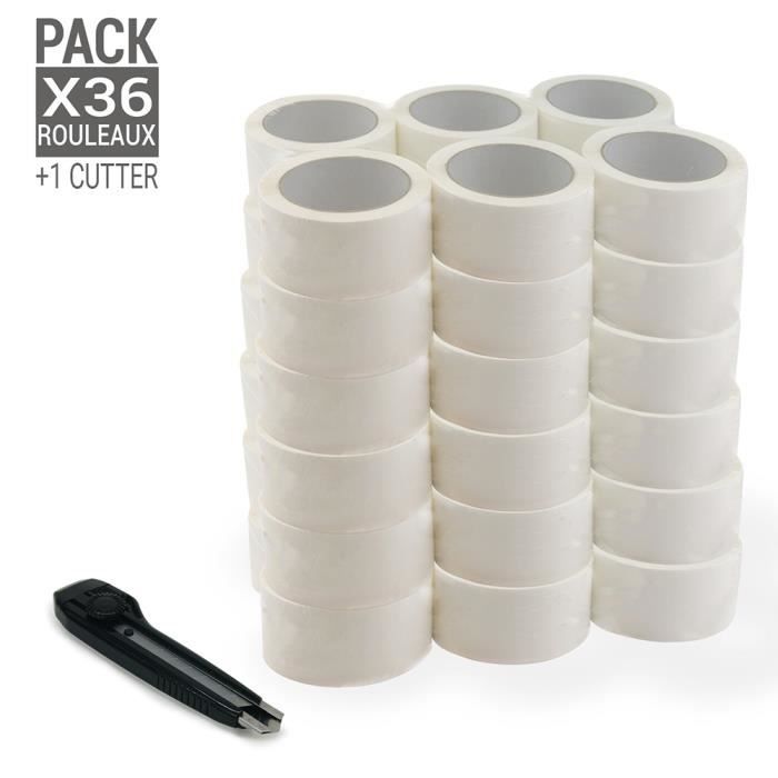 SADOKNS - Lot De 6 Rubans Adhésifs Double Face Fins (6 à 20 Mm) - 20 M Par Rouleau, Pour Loisirs Créatifs, Scrapbooking, Emballage - 4