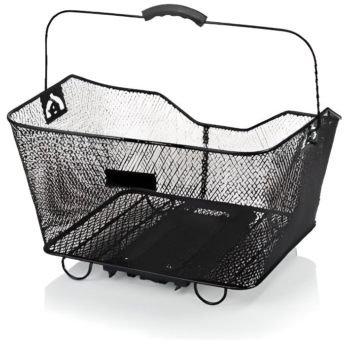 Panier arrière vélo XLC - Noir - Accessoire vélo pour porte-bagages XLC