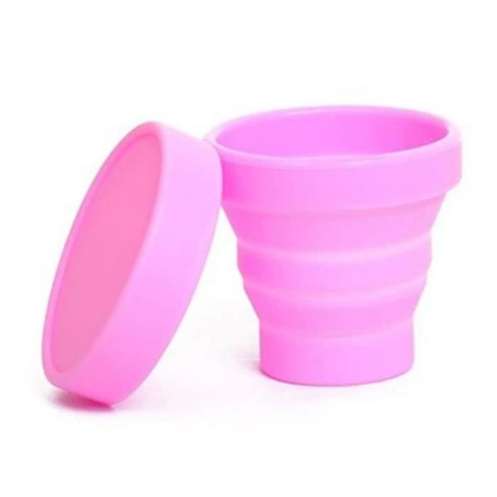 2 Gobelets Pliables Silicone Pour Peinture - Bleu Et Jaune - Pour Aquarelle, Acrylique, Huile - Portable