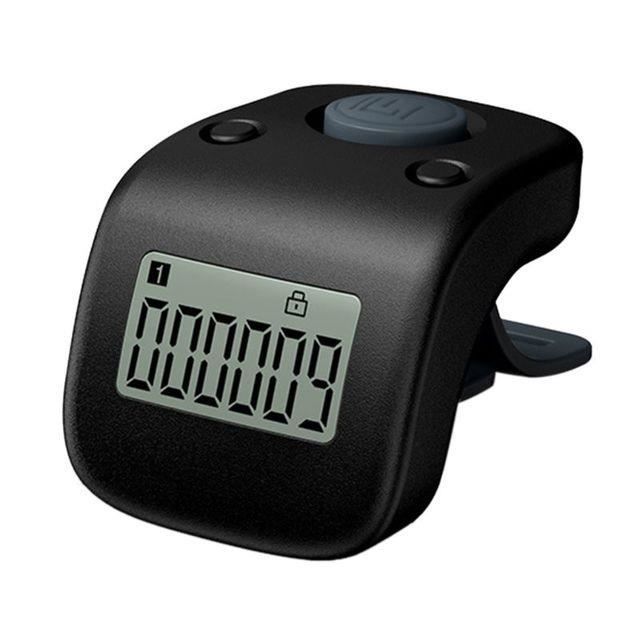 Compteur Numérique étanche 6 Chiffres - Pour Sport, Pêche, Natation - À Doigt, écran LCD, Bouton Silencieux