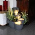 Fontaine de jardin Botana avec éclairage à garnir de plantes -1