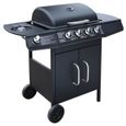LEX Barbecue à gaz  4 + 1 zone de cuisson Noir  - Qqmora - OVN33818-1