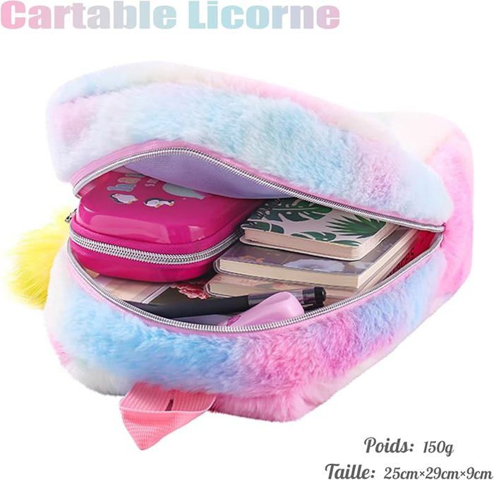 2 Sacs à Dos Licorne Chat Balakaka Pour Filles 3-8 Ans - Peluche Mignon, École Et Voyage