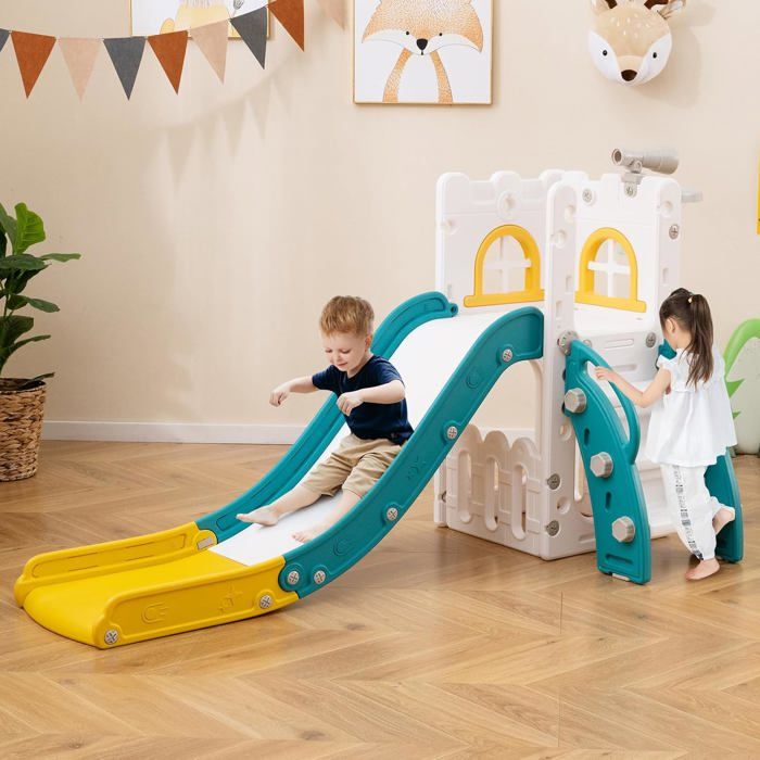 GIANTEX 6 en 1 Toboggan Interieur Enfants, Idéal pour Tout-Petits 1-3 GIANTEX 6 en 1 Toboggan Interieur Enfants, Idéal pour Tout-Petits 1-3