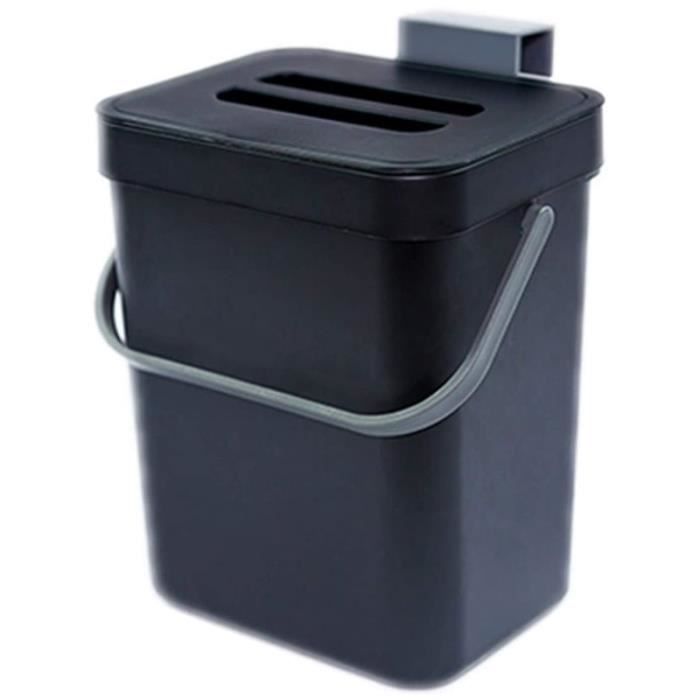 Bac à compost - Pour les déchets quotidiens dans la cuisine - Insert  intérieur amovible inodore - Bac avec couvercle (