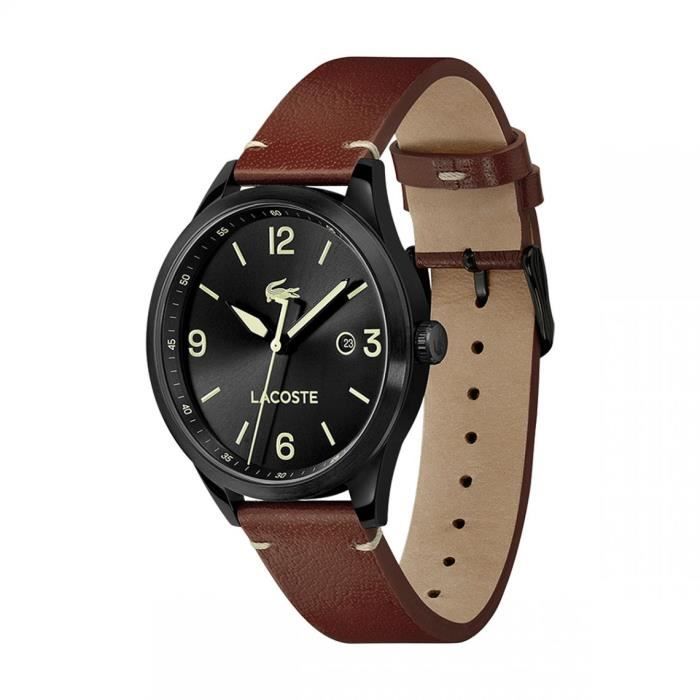 Montre lacoste marron discount