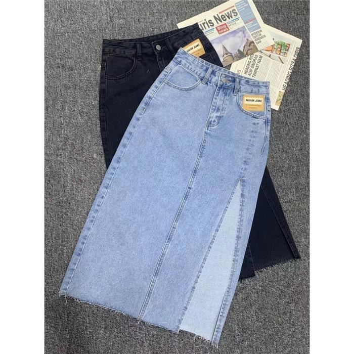 Jupe droite 2025 longue taille haute