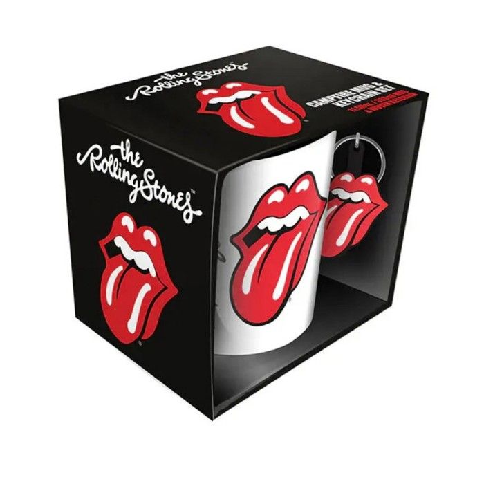 Coffret Tasse Et Chaussettes Rolling Stones – Collection Officielle – Cadeau Fan De Rock