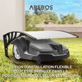 AREBOS Garage pour Tondeuse Robot - Taille 102 x 79 x 46 cm - Protection UV - Pieds en métal-2