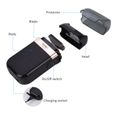 Rasoir électrique double lame étanche pour hommes - GOBRO - Kemei - Autonomie 60 min - USB Rechargeable-2