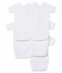 Lot De 3 Bodies Manches Longues Petit Bateau - Coton Imprimé Cœurs - Bébé Garçon/fille - 8