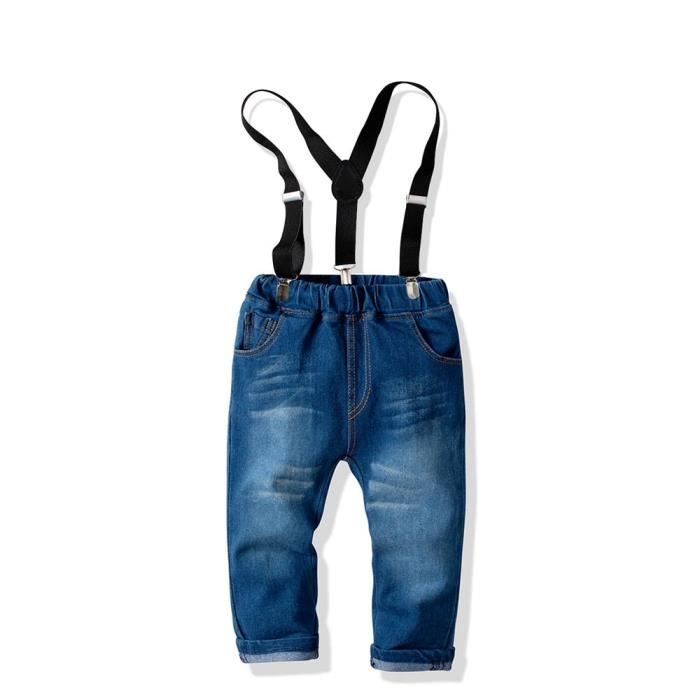 Ensemble Bébé Garçon Volunboy - Chemise Flanelle + Jeans Déchiré 2 Pièces | Tenue Automne-Hiver
