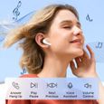 Ecouteurs Bluetooth sans Fil Ecouteurs Bluetooth 5.3 Écran LED ENC Réduction de Bruit Mic HiFi Son Stéréo IPX6 Étanche.[Z2]-3