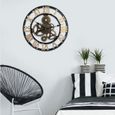 58cm horloge murale geante xxl pendule industriel horloge silensieuse horloge à quartz vintage pour salon, salle, chambre, bureau-3