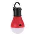 1pc 3 LED Lumières de camping suspendu Ampoule de tente portable Lampe Lanterne pour Pêche rouge Personne mixte-3