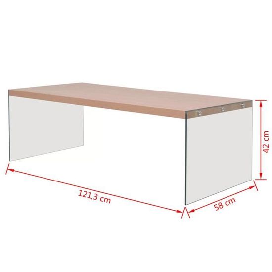 Avec Quoi Nettoyer Une Table En Verre Table Basse Verre Mdf Couleur Chene Achat Vente Table Basse Table Basse Verre Mdf Couleur Cdiscount