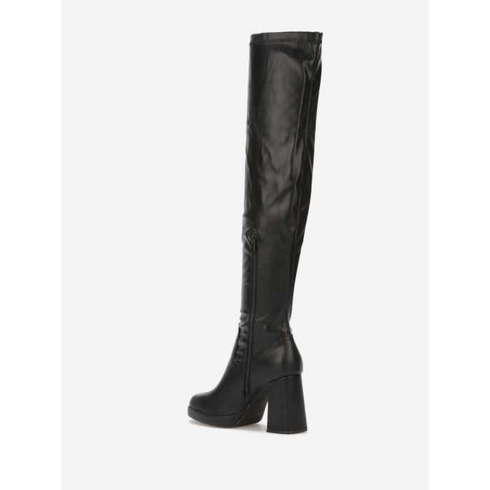 Cuissardes clearance talon carré