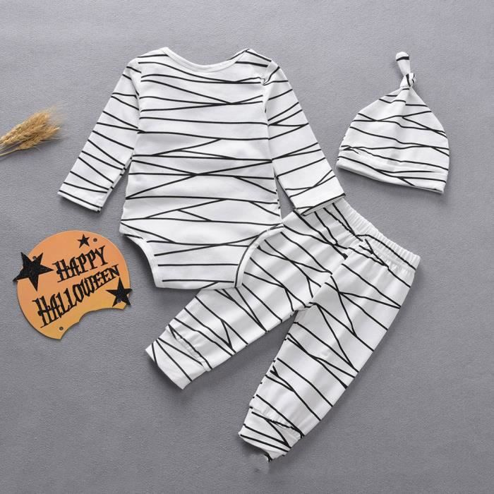 Une barboteuse Nouveau n b b filles gar ons Halloween barboteuse