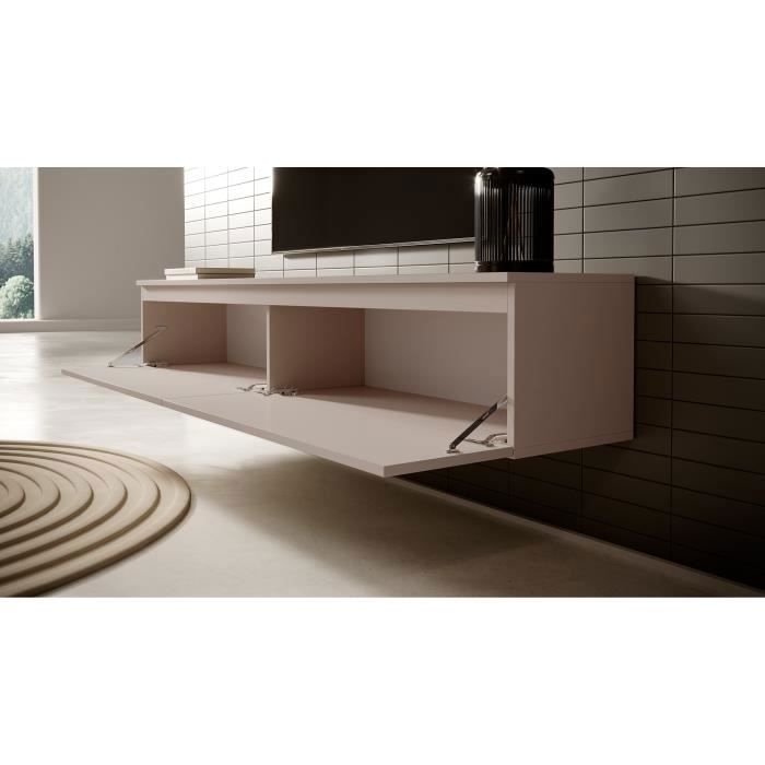Silas - TV-Meubel - Beige - 140x33x35 cm